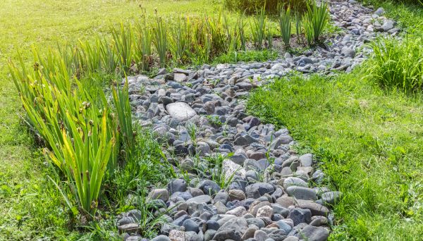 River Rock Garden Installation in El Paso